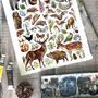 Woodland Wildlife Of Britain Greeting Card, thumbnail 3 of 8