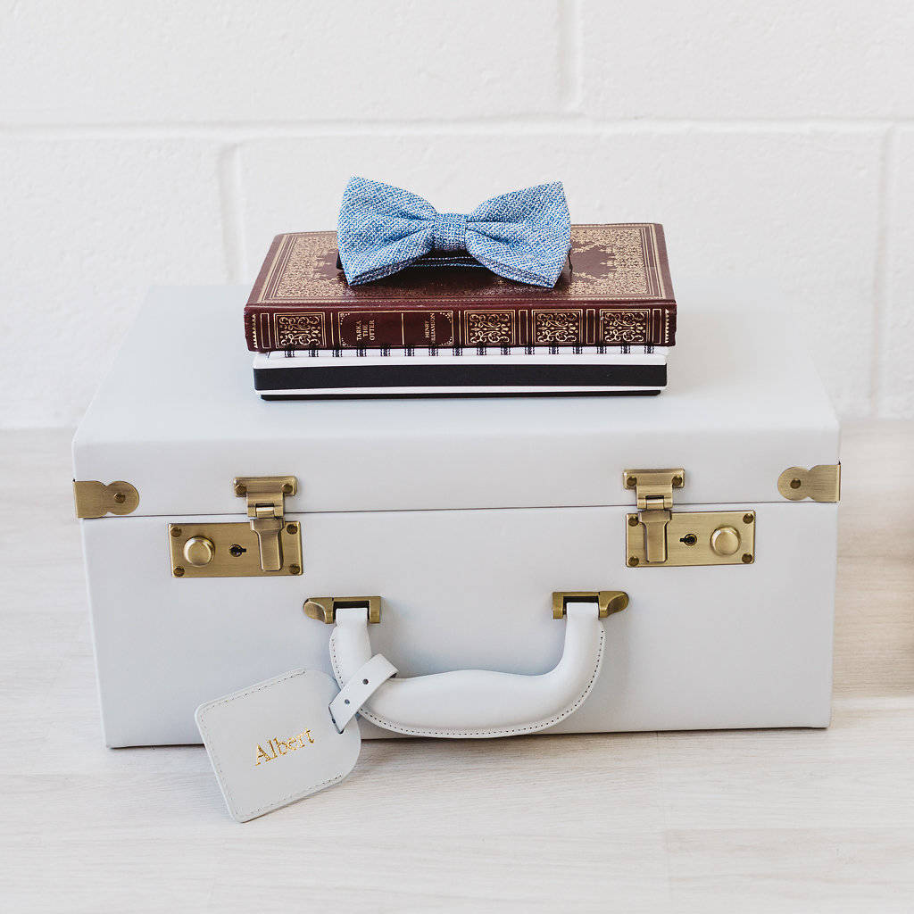 personalised lifetime memory suitcase keepsake box by meminio