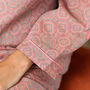 Women’s Premium Cotton Geometric Floral Pattern Pyjamas, thumbnail 6 of 9