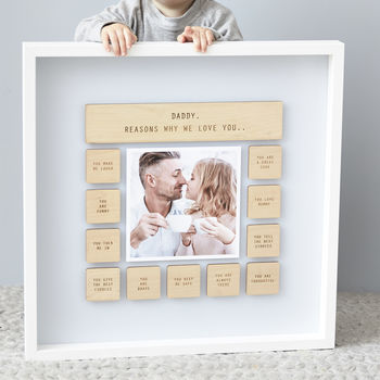 Personalised Reasons Why We Love Daddy Framed Print, 5 of 9