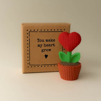 You Make My Heart Grow Tiny Little Gifts Plant Pot, 4 of 4