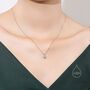 One Carat Moissanite Diamond Classic Single Stone Pendant Necklace, thumbnail 2 of 10