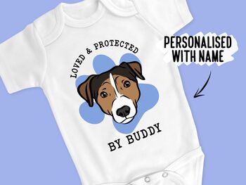 Jack Russell Terrier Baby Onesie, 2 of 6