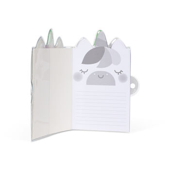 Cute Unicorn Glitter Lock Diary| Kids Stationery, 2 of 3