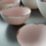 Set Of Seven Fine Bone China Nesting Bowls In Pink, thumbnail 8 of 8