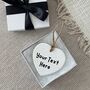 Custom Text Ornament, Personalised Ornament, Logo Bauble, thumbnail 3 of 5