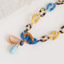 Multi Colour Chunky Bold Acrylic Statement Necklace, thumbnail 3 of 3