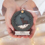 Luxury My First Christmas 2024 Layered Christmas Bauble, thumbnail 2 of 3
