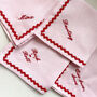 Personalised Slogan Set Of Four Embroidered Napkins, thumbnail 3 of 7