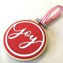 Set Of Three Embroidery Hoop Christmas Tree Decorations, thumbnail 5 of 7