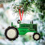 Personalised Green Tractor Decoration, thumbnail 1 of 2