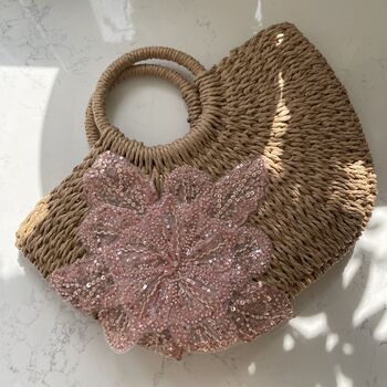 Ada Flower Straw Basket Bag, 2 of 4