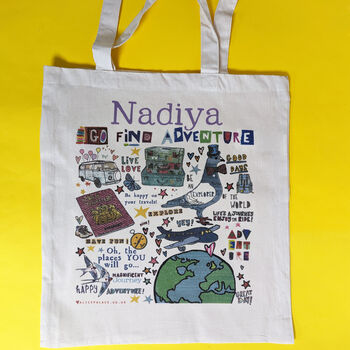 Personalised Travelling The World Gift Bag, 7 of 9