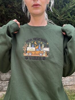 Hoa Hoa Hoa Vibes Embroidered Sweatshirt, 4 of 6