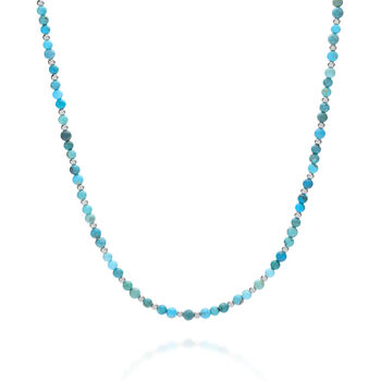 Jewel Bead Turquoise December Birthstone Necklace, 2 of 4