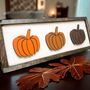 Wooden Autumn Pumpkin Sign, thumbnail 1 of 6