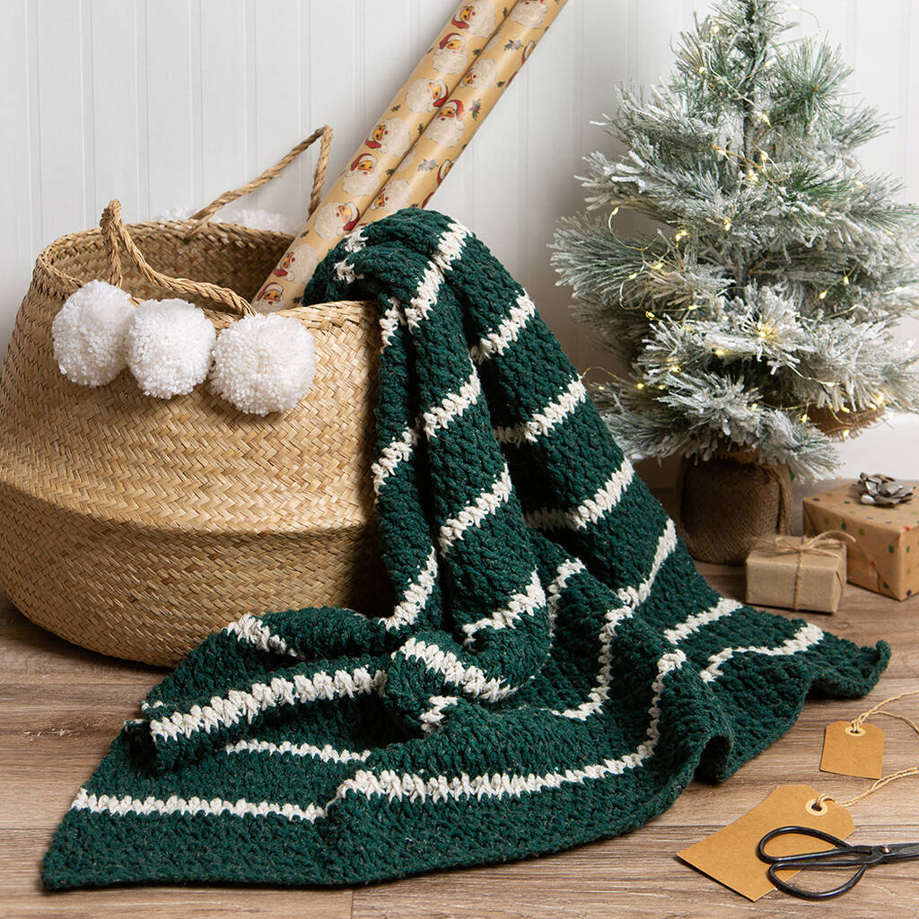Oh Christmas Tree Blanket Crochet Kit By Wool Couture
