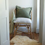 Otto Green Frayed Cushion Cover, thumbnail 1 of 6