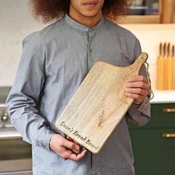 Personalised Mango Wood Rectangular Chopping Board, 3 of 8