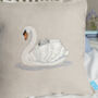 Embroidered Swan Cushions, thumbnail 3 of 9