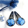 Forget Me Not Hair Clips Pair, thumbnail 1 of 3