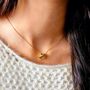 Rose Floral Dainty Chain Tarnishfree Pendant Necklace, thumbnail 2 of 7