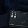 Tiny And Minimalist 4mm Cz Drop Earrings, thumbnail 5 of 10