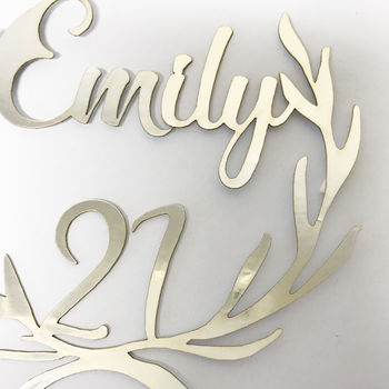 Personalised Papercut 21st Birthday Card, 7 of 11