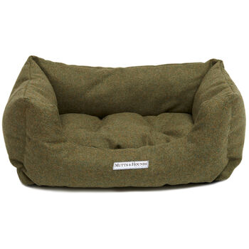 Forest Tweed Boxy Dog Bed, 2 of 4