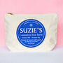 Personalised Blue Plaque Cosmetic Bag, thumbnail 1 of 5