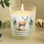 Personalised Watercolour Stag Candle Jar – Christmas Gift, thumbnail 1 of 5