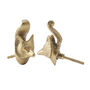 Set Of Two Brass Coloured Fox Drawer Pulls, thumbnail 1 of 3