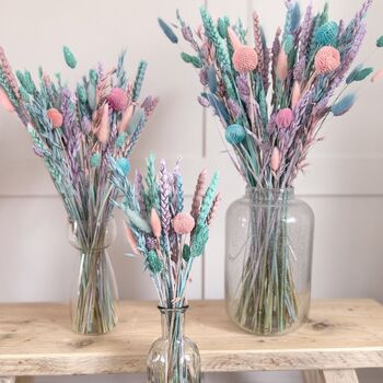 Colourful Pastel Dried Flower Arrangement, 2 of 5