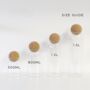 Cork Ball Glass Storage Jar With Personalised Waterproof Label, thumbnail 8 of 9