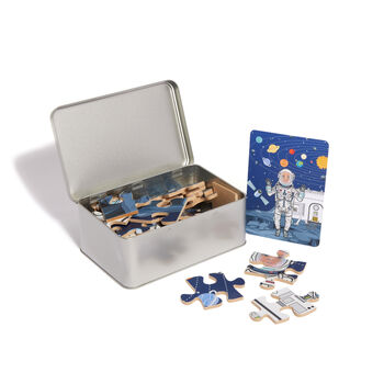 Space Themed Astronaut Puzzle | Kids Wooden Jigsaw, 3 of 7