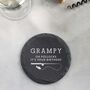 Personalised Funny Fishing Pun Slate Coaster, thumbnail 3 of 8