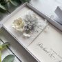 Handmade Wedding Money Wallet Silver Grey Flower, thumbnail 4 of 6