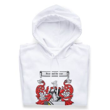 Personalised Hoodie With Small Coat Of Arms, 5 of 11