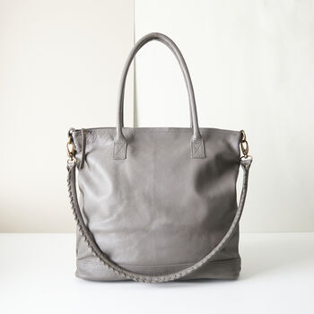 Fair Trade Classic Leather Handbag Detachable Strap, 2 of 12
