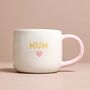 Ceramic Pink Heart Mum Mug, thumbnail 3 of 4