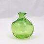Recycled Glass Vase | 18cm Blown Glass | 10 Colours, thumbnail 1 of 9