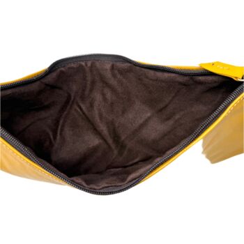 Half Moon Leather Shoulder Bag – Handmade With Braided Handle, 7 of 12