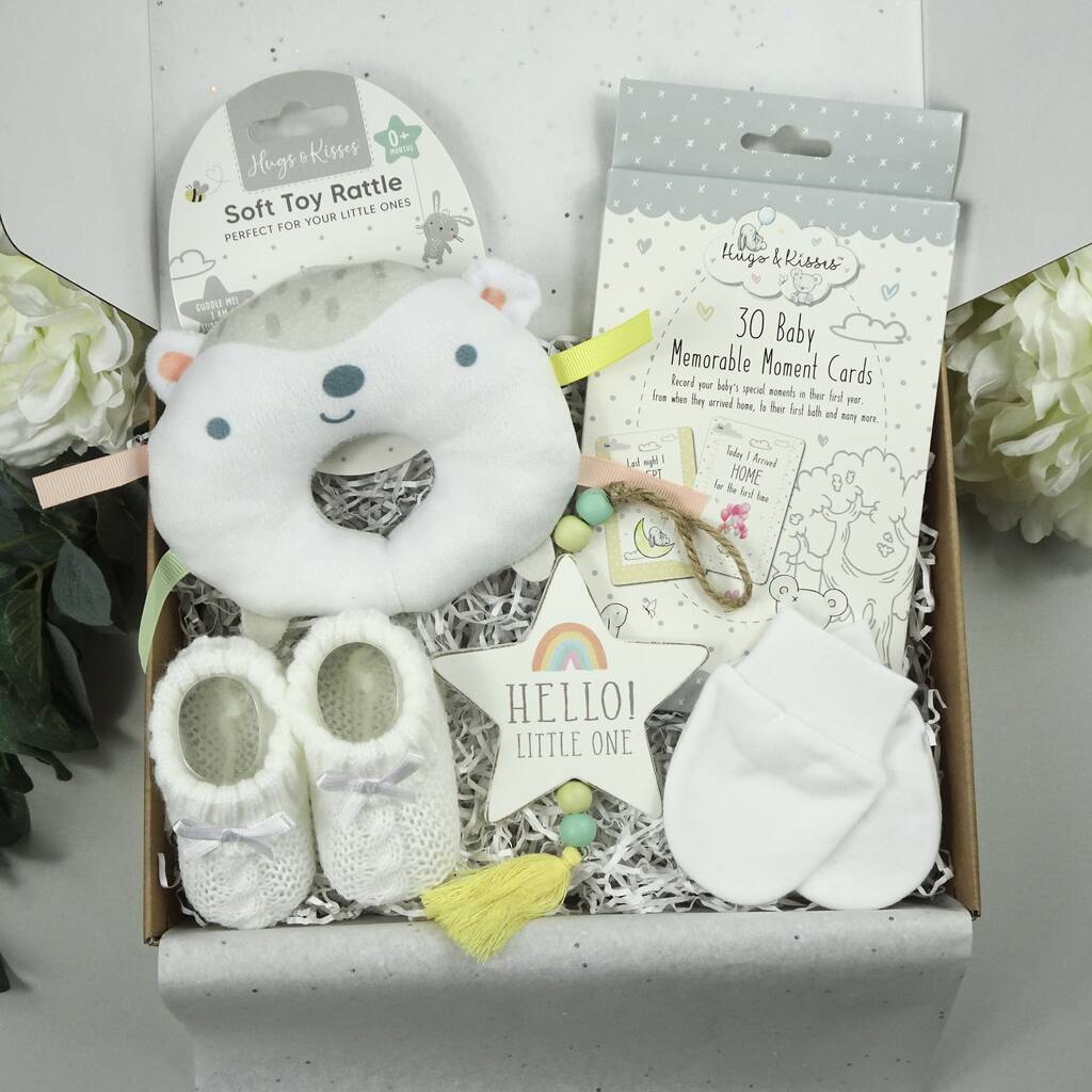 Hello Little One New Baby Gift Set Box By The Baby Hamper Store