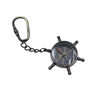 Gunmetal Ship Wheel Compass Keyring Gift, thumbnail 3 of 6
