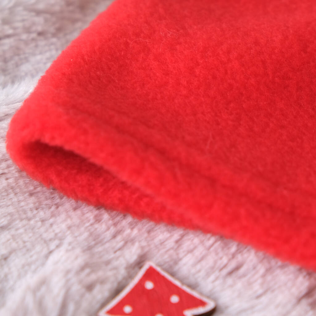 Personalised Red Fleece Baby Blanket By KEEDD