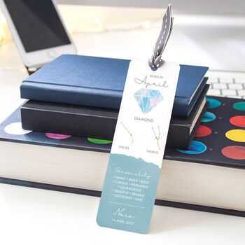 Personalised Birth Month Gemstone Bookmark, 5 of 12
