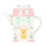 Pastel House Shaped Teapot, thumbnail 2 of 3