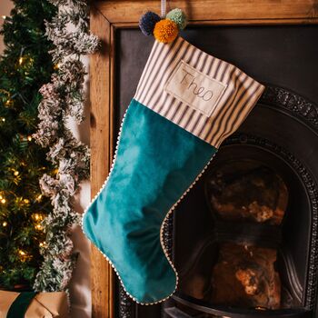 Personalised Velvet Christmas Stocking, 5 of 12