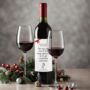 Personalised Funny Christmas Survival Wine Label, thumbnail 2 of 4