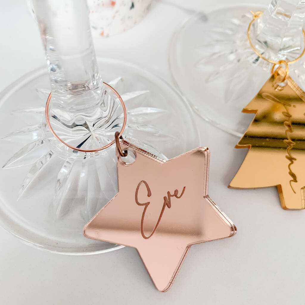 Star Personalised Glass Charm, 1 of 2